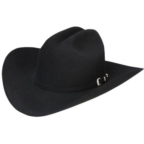 30x Stetson El Patron Beaver Felt Cowboy Hat Black | Rugged Cowboy