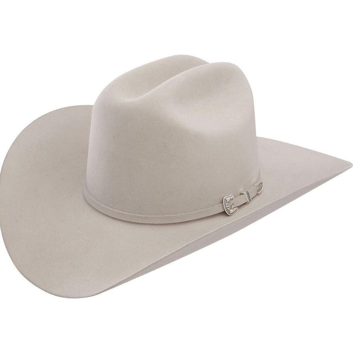 6x Stetson Skyline Fur Felt Cowboy Hat White Rugged Cowboy