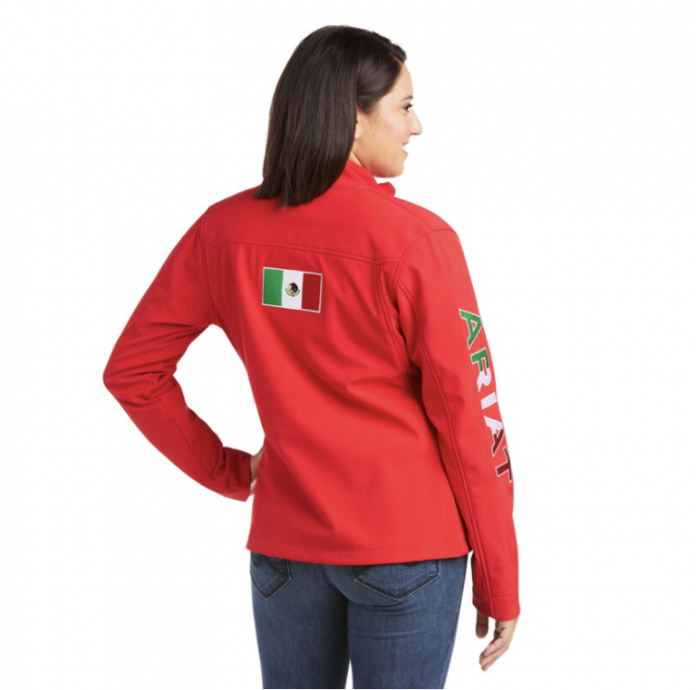 Ariat MEXICO Softshell Jacket Women's Red Rugged Cowboy