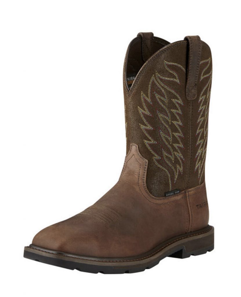 Men's Ariat Groundbreaker Wide Square Toe Steel Toe Work Boot | Rugged ...