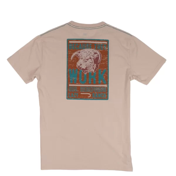 Lazy J Ranch Because They Work Natural Short Sleeve T-Shirt - Natural