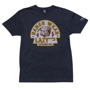 Lazy J Ranch Arrowhead Short Sleeve T-Shirt - Navy Blue