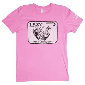 Lazy J Ranch Fort Worth Short Sleeve T-Shirt -Pink