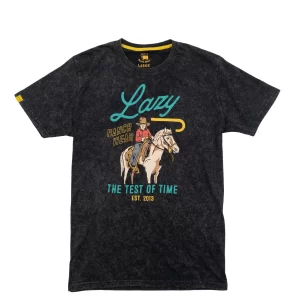 Lazy J Ranch Test of Time Mineral Wash Short Sleeve T-Shirt - Black