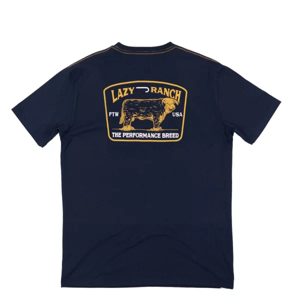Lazy J Ranch El Jefe Short Sleeve T-Shirt - Navy