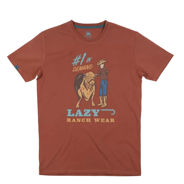 Lazy J Ranch Adobe Demand Short Sleeve T-Shirt - Rust
