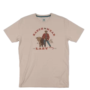 Lazy J Ranch Retro Stockman Short Sleeve T-Shirt - Natural