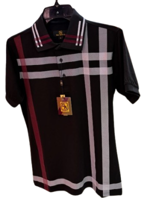 D&A Polo Black/Red Burb