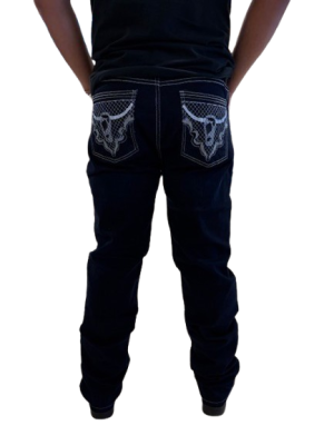 Men's Bullhead Pocket Jeans- Dark Blue